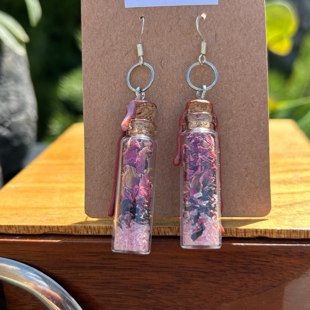 Self-love Spell Jar Earrings